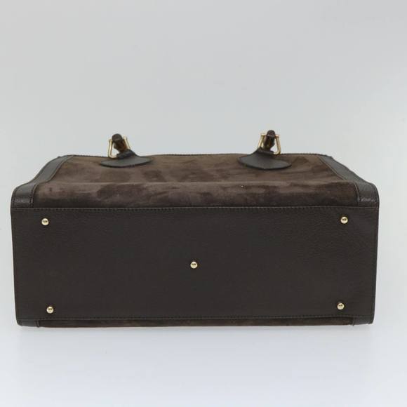 GUCCI Bamboo Hand Bag Suede Brown 002 1095 0260 Auth 57388 - Picture 8 of 16